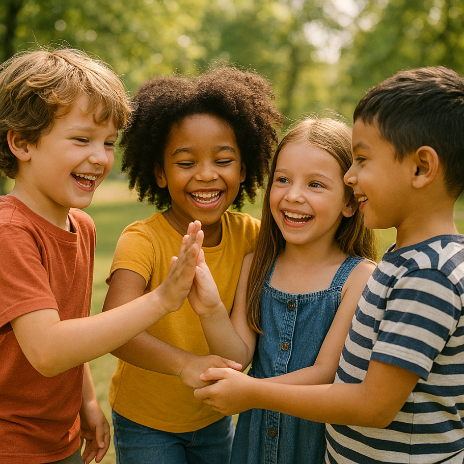 Selbstsicherheit Kinder (KI-Generiert)